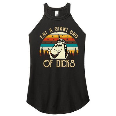 Eat A Giant Bag Of Dicks Unicorn Women's Perfect Tri Rocker Tank