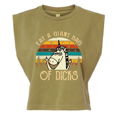 Eat A Giant Bag Of Dicks Unicorn Garment-Dyed Women's Muscle Tee