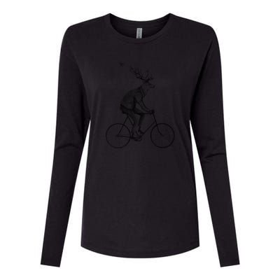 Even A Gentleman Rides Womens Cotton Relaxed Long Sleeve T-Shirt