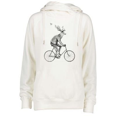 Even A Gentleman Rides Womens Funnel Neck Pullover Hood