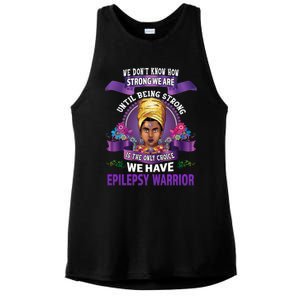 Epilepsy Awareness Gift Black Unbreakable Warrior Cool Gift Ladies PosiCharge Tri-Blend Wicking Tank