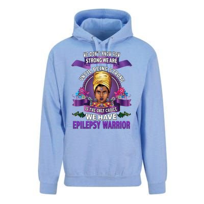 Epilepsy Awareness Gift Black Unbreakable Warrior Cool Gift Unisex Surf Hoodie