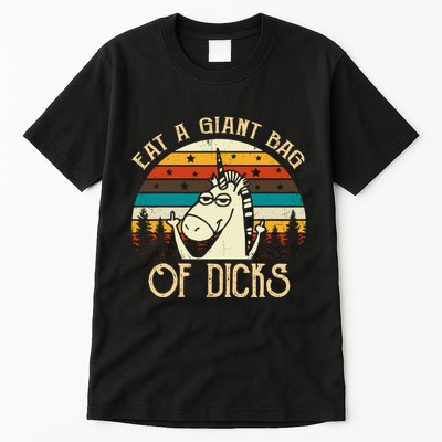 Eat A Giant Bag Of Dicks Unicorn Tall T-Shirt