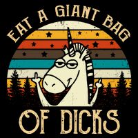 Eat A Giant Bag Of Dicks Unicorn Impact Tech Backpack