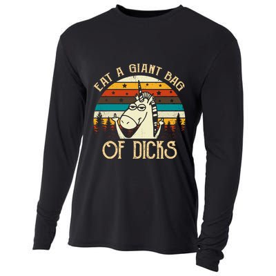 Eat A Giant Bag Of Dicks Unicorn Cooling Performance Long Sleeve Crew