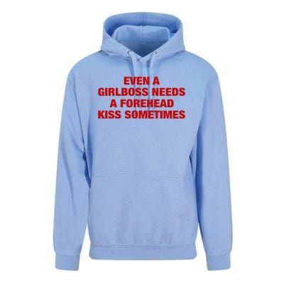 Even A Girlboss Needs A Forehead Kiss Sometimes Unisex Surf Hoodie