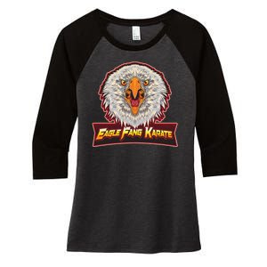 Eagle Fang Karate Fan Women's Tri-Blend 3/4-Sleeve Raglan Shirt