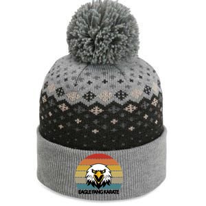 Eagle Fang Karate Retro Logo The Baniff Cuffed Pom Beanie