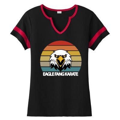 Eagle Fang Karate Retro Logo Ladies Halftime Notch Neck Tee