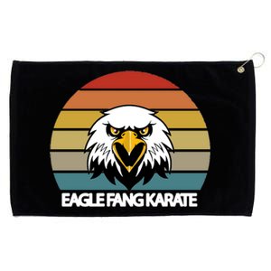 Eagle Fang Karate Retro Logo Grommeted Golf Towel