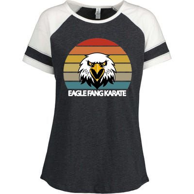 Eagle Fang Karate Retro Logo Enza Ladies Jersey Colorblock Tee