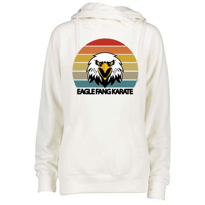 Eagle Fang Karate Retro Logo Womens Funnel Neck Pullover Hood