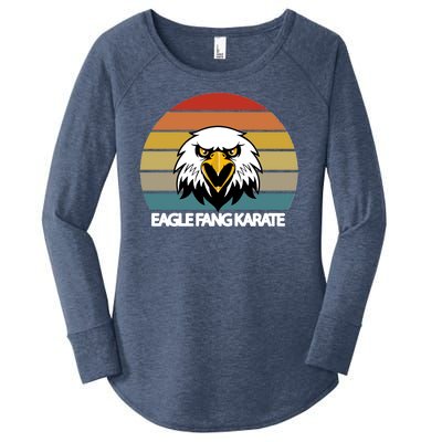 Eagle Fang Karate Retro Logo Women's Perfect Tri Tunic Long Sleeve Shirt