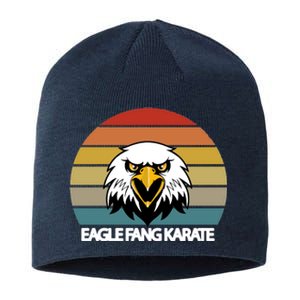 Eagle Fang Karate Retro Logo Sustainable Beanie