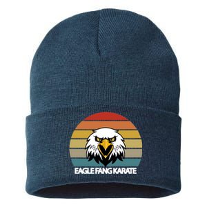 Eagle Fang Karate Retro Logo Sustainable Knit Beanie