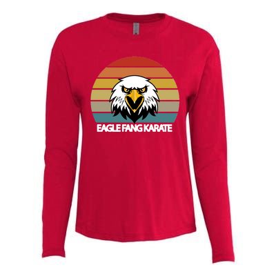 Eagle Fang Karate Retro Logo Womens Cotton Relaxed Long Sleeve T-Shirt