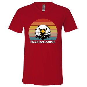 Eagle Fang Karate Retro Logo V-Neck T-Shirt