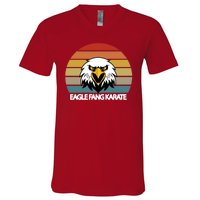 Eagle Fang Karate Retro Logo V-Neck T-Shirt