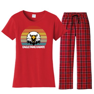 Eagle Fang Karate Retro Logo Women's Flannel Pajama Set