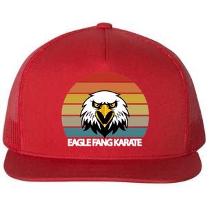 Eagle Fang Karate Retro Logo Flat Bill Trucker Hat