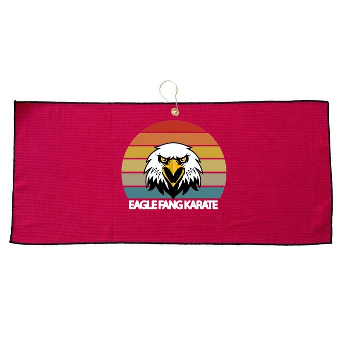 Eagle Fang Karate Retro Logo Large Microfiber Waffle Golf Towel