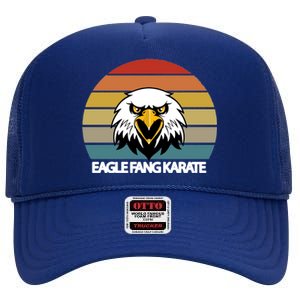 Eagle Fang Karate Retro Logo High Crown Mesh Back Trucker Hat