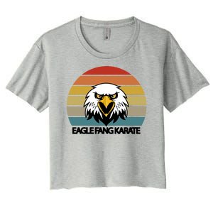 Eagle Fang Karate Retro Logo Women's Crop Top Tee