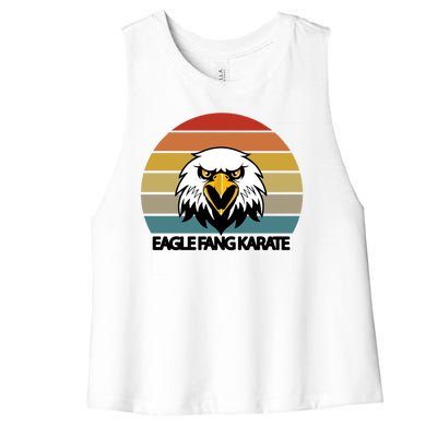 Eagle Fang Karate Retro Logo Women's Racerback Cropped Tank