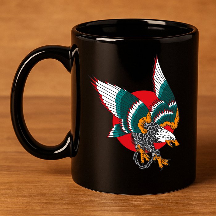Eagle Handcuffs 11oz C Handle Ceramic Mug