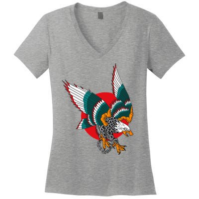 Eagle Handcuffs Women's V-Neck T-Shirt
