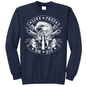 Eagle Live Free Or Die 2nd Amendment Tall Sweatshirt