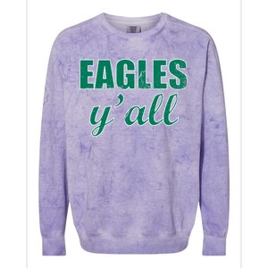 Eagles Y'all Colorblast Crewneck Sweatshirt