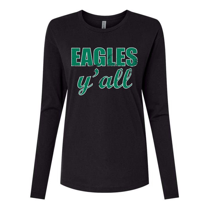 Eagles Y'all Womens Cotton Relaxed Long Sleeve T-Shirt