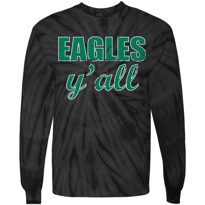 Eagles Y'all Tie-Dye Long Sleeve Shirt