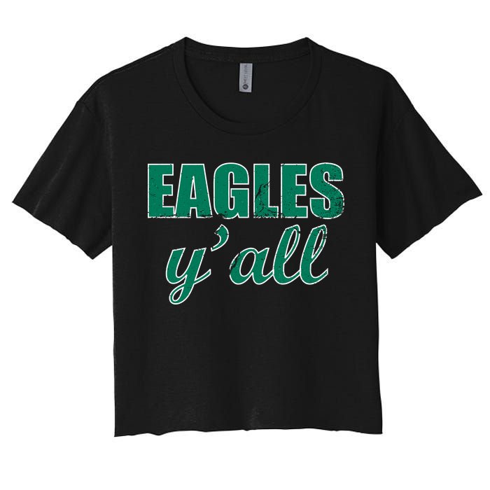 Eagles Y'all Women's Crop Top Tee