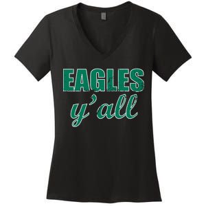 Eagles Y'all Women's V-Neck T-Shirt