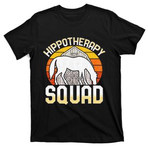 Equine Assisted Horse Therapy Therapist Hippotherapy Squad T-Shirt