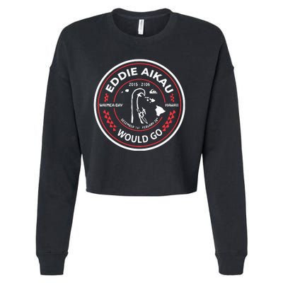 Eddie Aikau Hawaii Would Go Cropped Pullover Crew