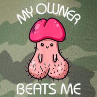Embarrassing Adult Humor Inappropriate My Owner Beats Me Legacy Tie Dye Trucker Hat