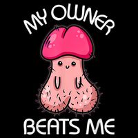Embarrassing Adult Humor Inappropriate My Owner Beats Me Cooling Performance Crew T-Shirt