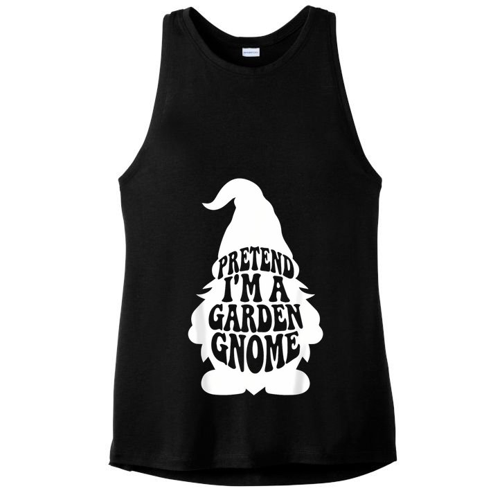 Easy Adult Halloween Costumes Pretend IM A Garden Gnome Ladies PosiCharge Tri-Blend Wicking Tank