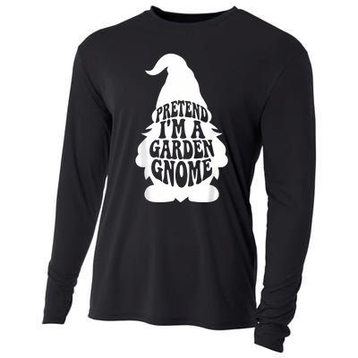 Easy Adult Halloween Costumes Pretend IM A Garden Gnome Cooling Performance Long Sleeve Crew