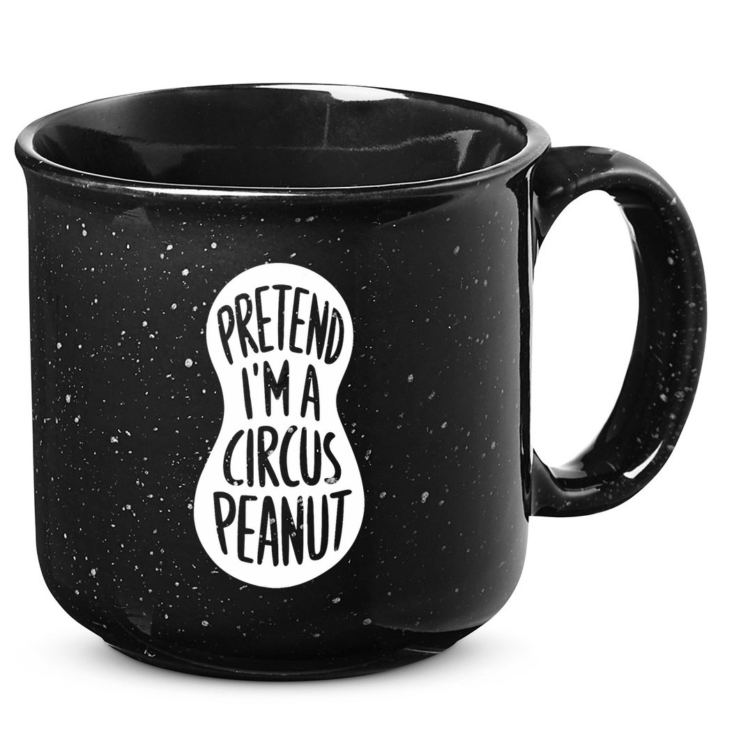Easy Adult Halloween Costumes Pretend IM A Circus Peanut 15oz Campfire Ceramic Mug