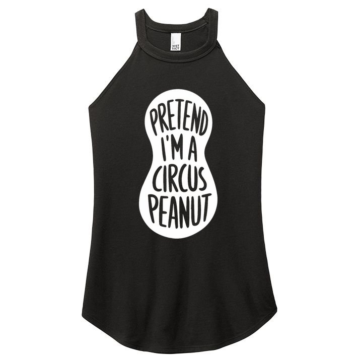 Easy Adult Halloween Costumes Pretend IM A Circus Peanut Women's Perfect Tri Rocker Tank