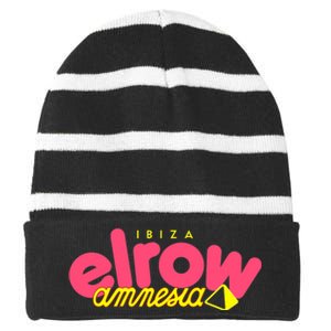 Elrow Amnesia Ibiza Party festival and event Striped Beanie with Solid Band