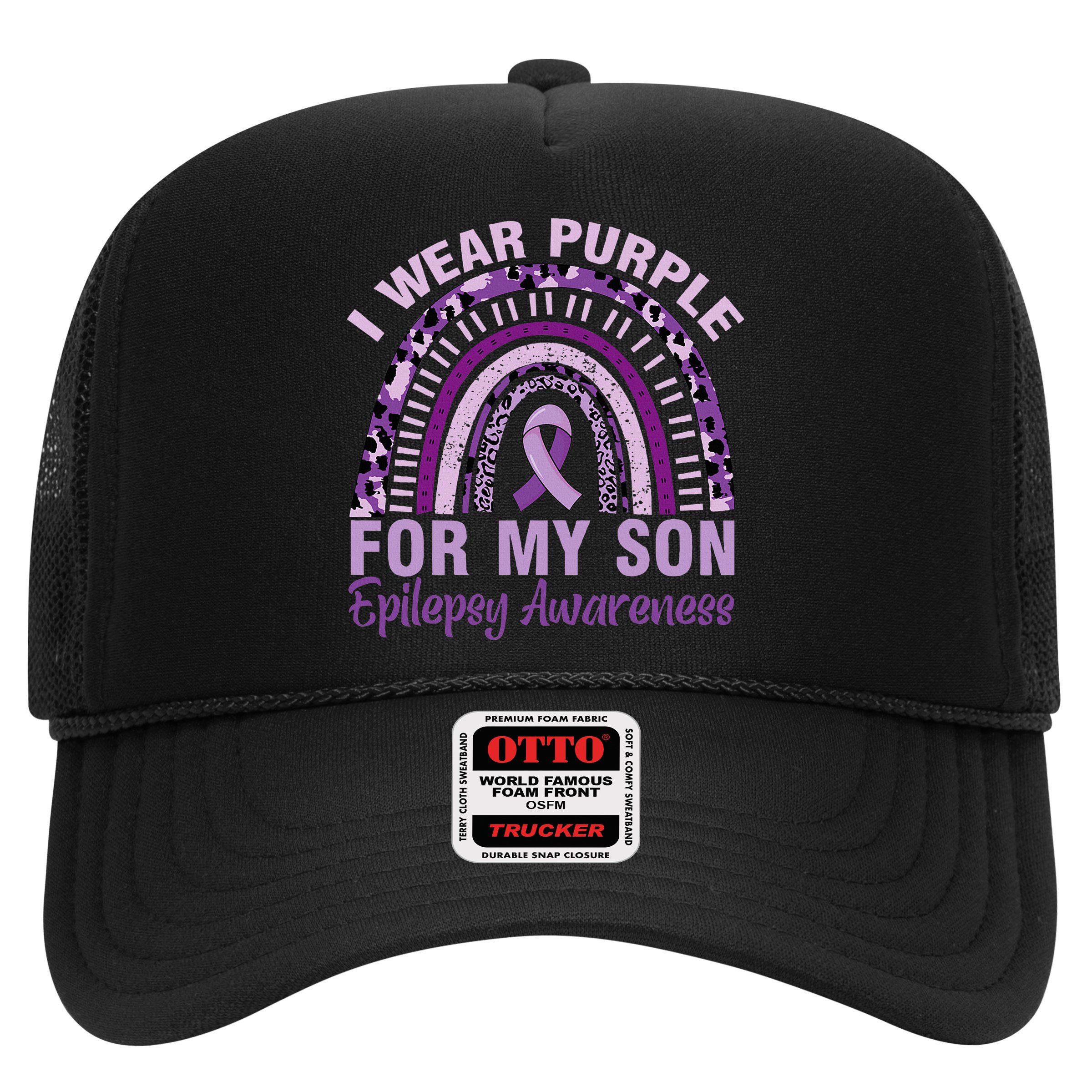Epilepsy Awareness I Wear Purple For My Son Epilepsy  Hat