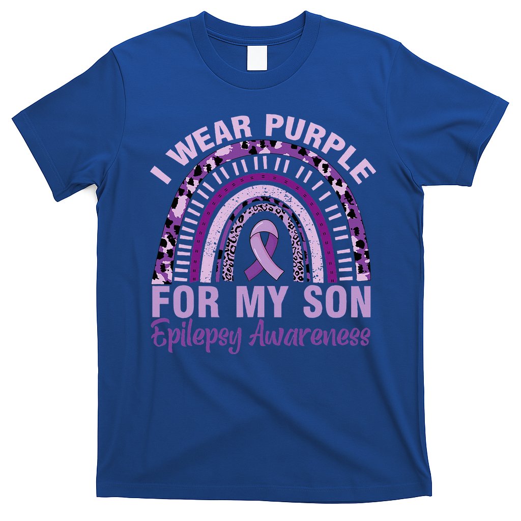 Epilepsy Awareness I Wear Purple For My Son Epilepsy  T-Shirt
