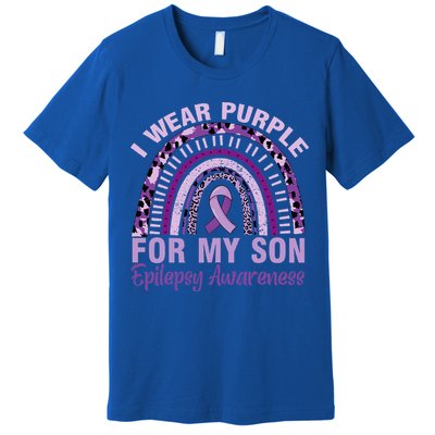 Epilepsy Awareness I Wear Purple For My Son Epilepsy  Premium T-Shirt