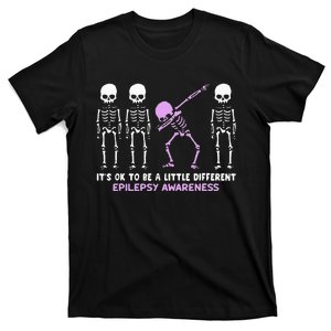 Epilepsy Awareness It's Ok To Be A Little Different Purple T-Shirt