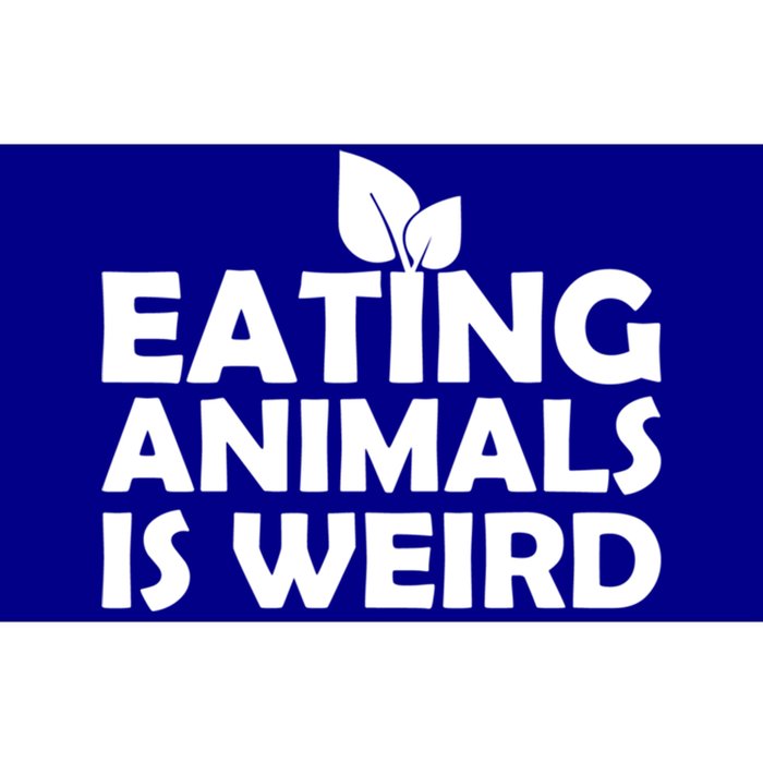 Eating Animals Is Weird Gift Vegan Vegetarian Support Bumper Sticker